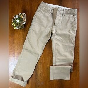 GAP Kids Khaki Pants – Size 7 Regular | Adjustable Waist | Neutral Beige